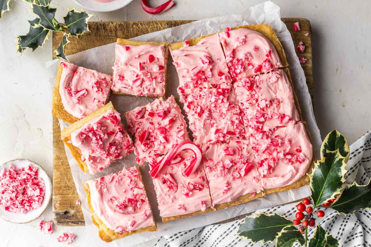 Peppermint Cookie Bars