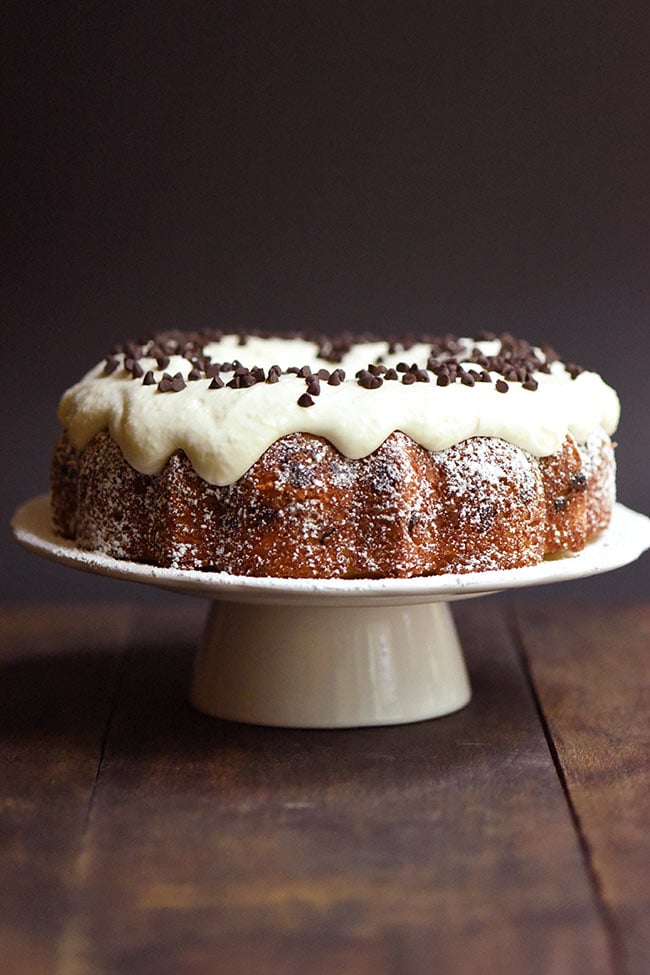 Cannoli Bundt Cake