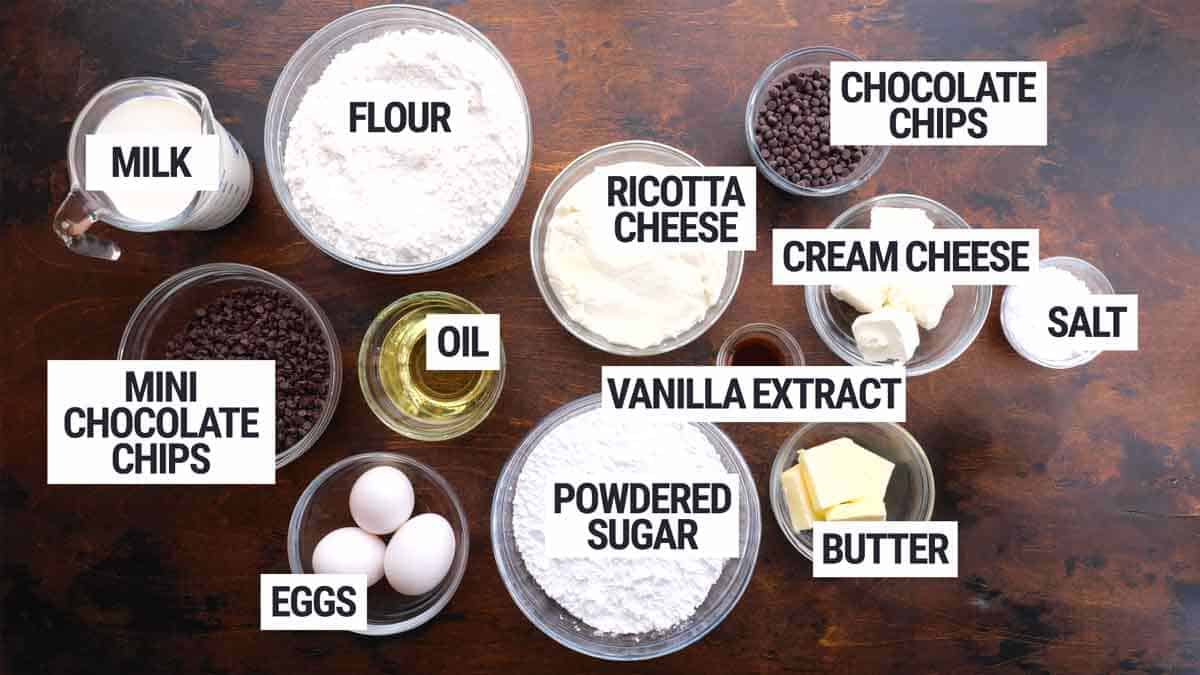Cannoli Bundt Cake Ingredients