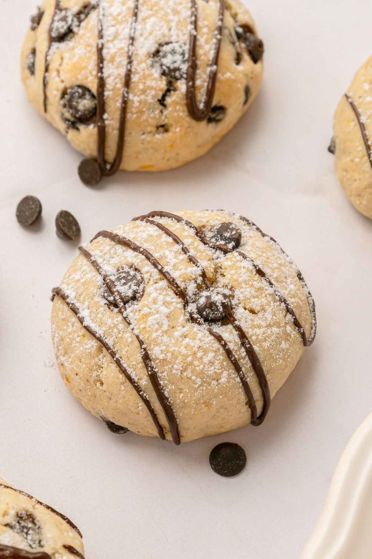Chocolate Chip Cannoli Cookies