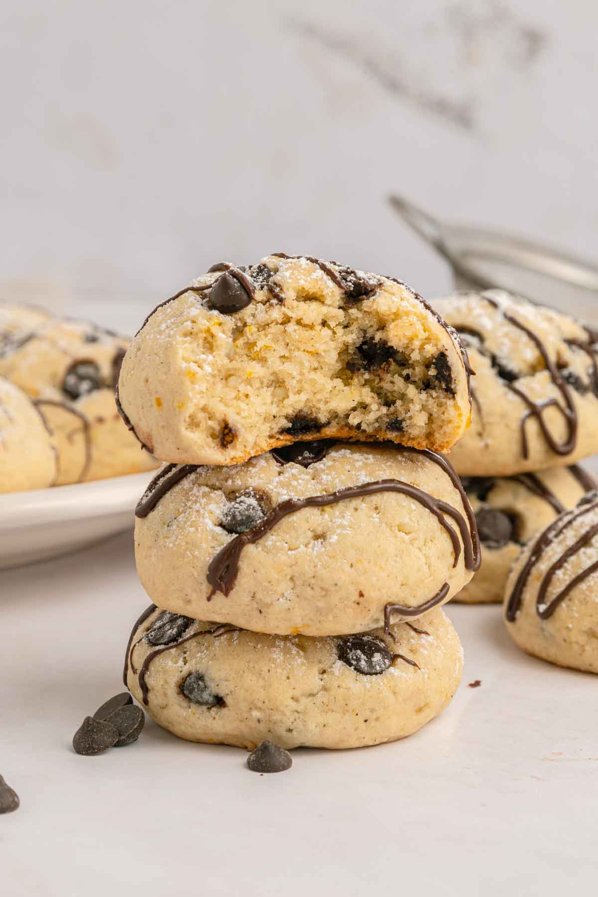 Chocolate Chip Cannoli Cookies