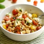 Caprese Salad with Chickpeas