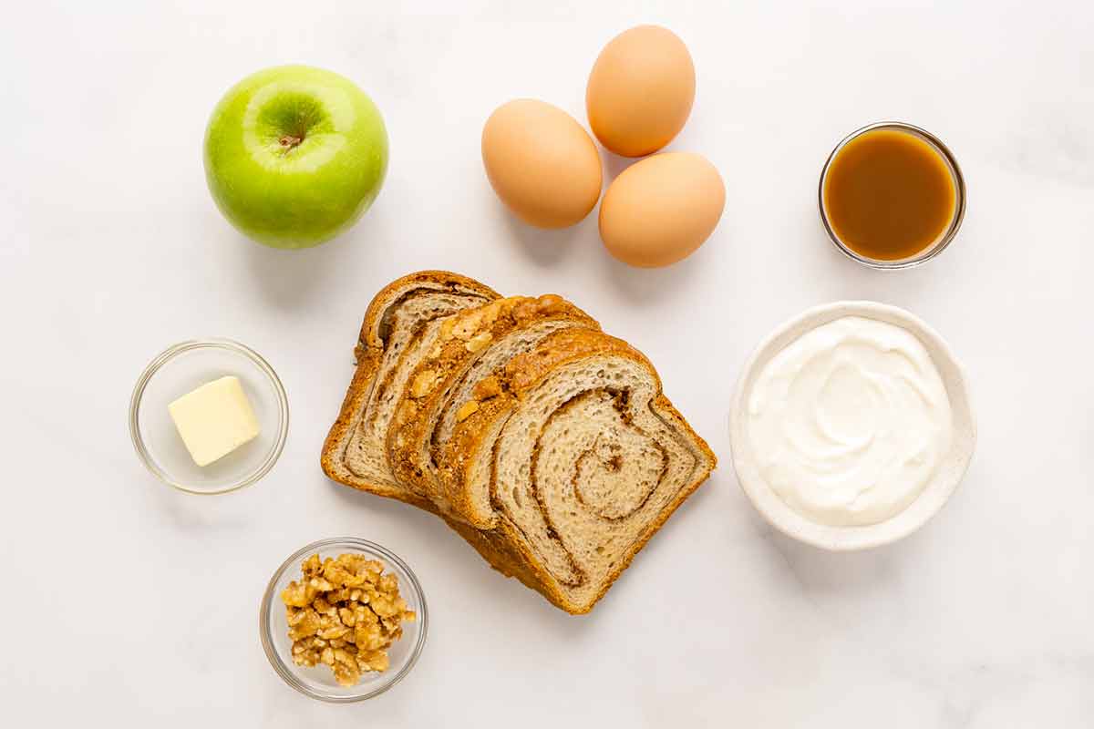 Caramel Apple French Toast Ingredients