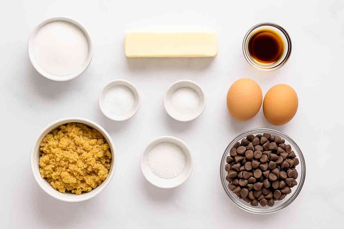 Cast Iron Skillet Cookie Ingredients