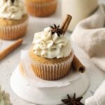 Taylor Swift Inspired Chai Eggnog Cupcakes