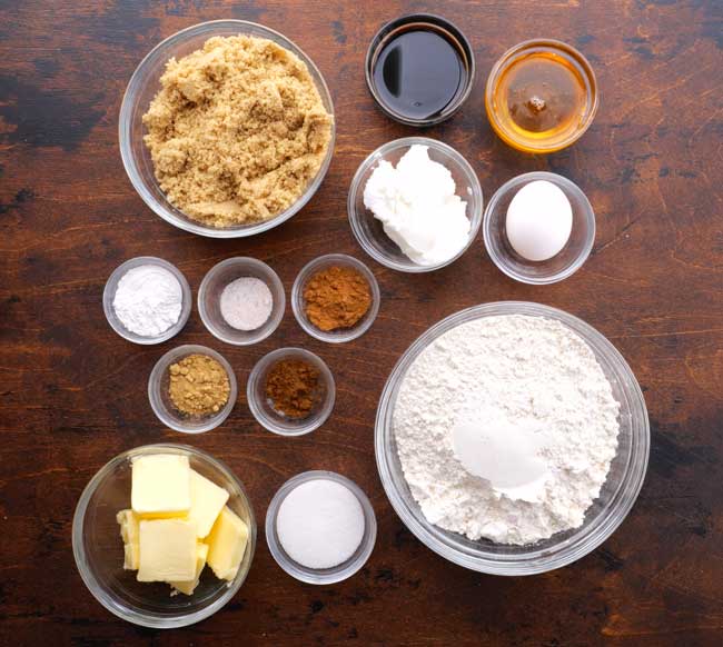 Honey Molasses Cookies Ingredients