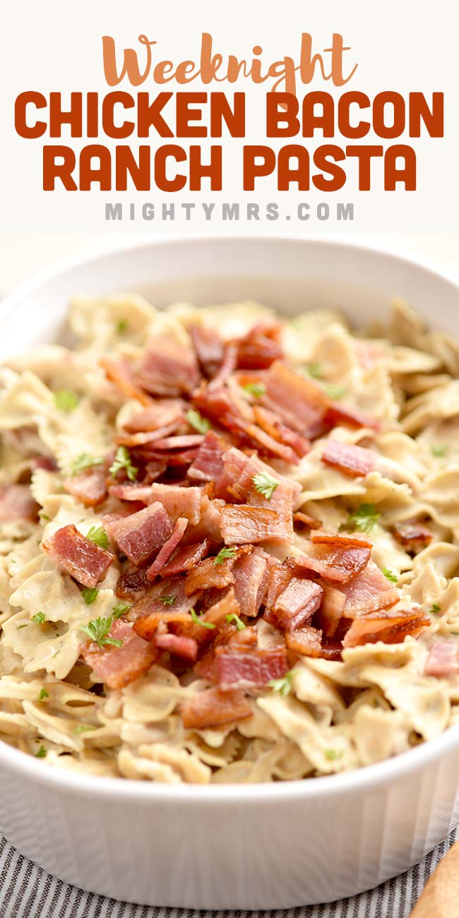 Chicken Bacon Ranch Bow Tie Pasta