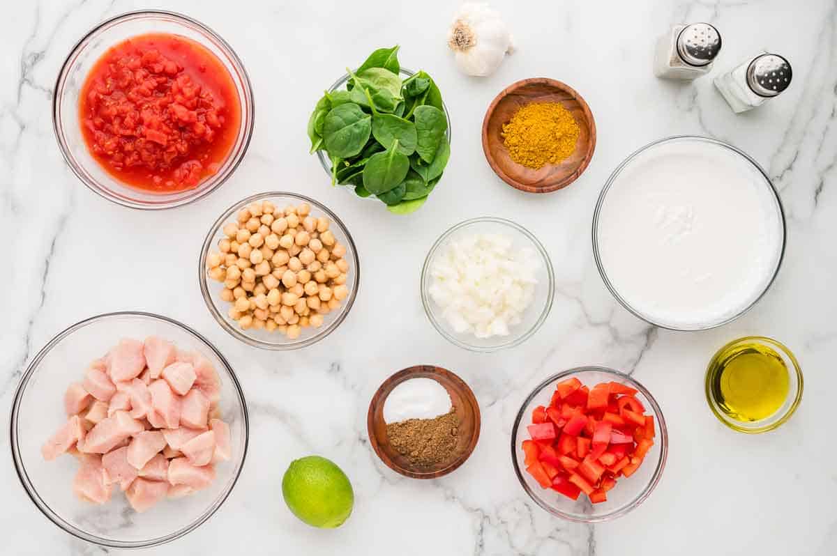 Chicken Chickpea Curry Ingredients