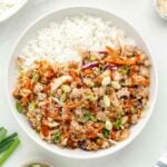 Chicken Egg Roll Bowl with Rice