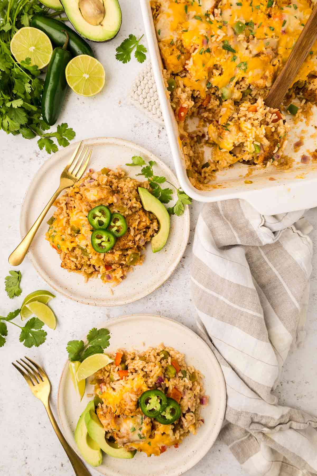 Chicken Fajita Rice Casserole