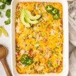 Dump and Bake Chicken Fajita Casserole