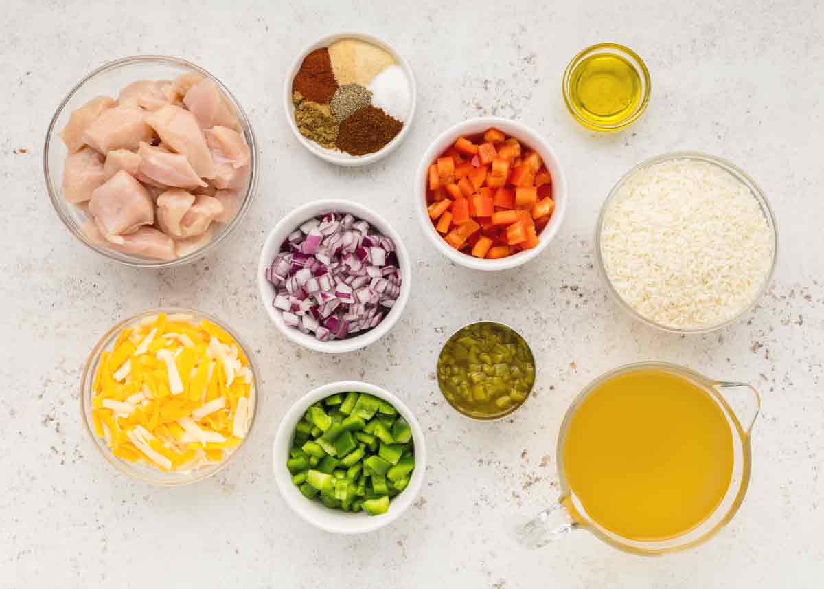 Chicken Fajita Casserole Ingredients