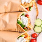 Greek Chicken Gyros with Tzatziki Sauce