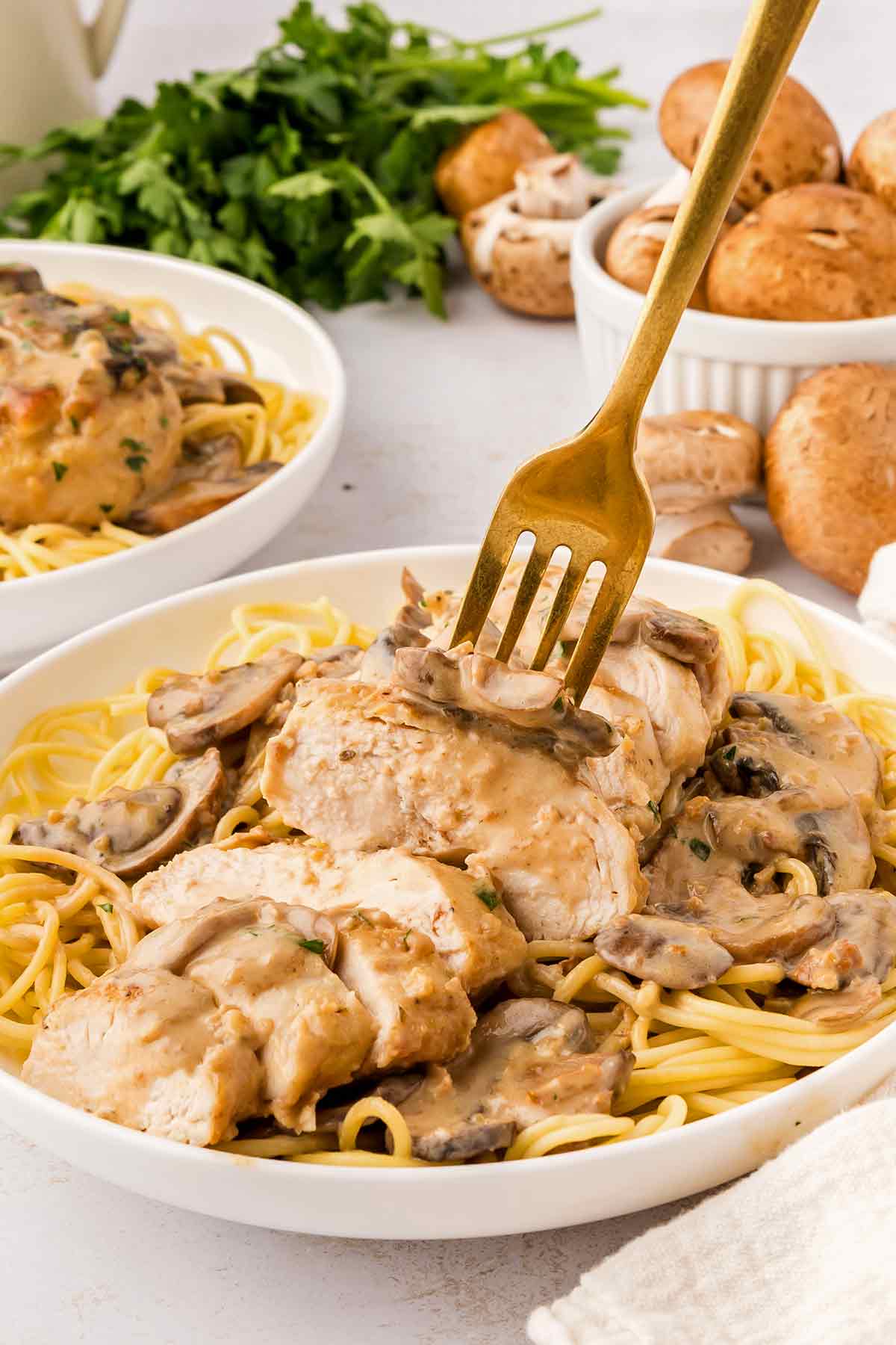 Sliced Chicken Marsala