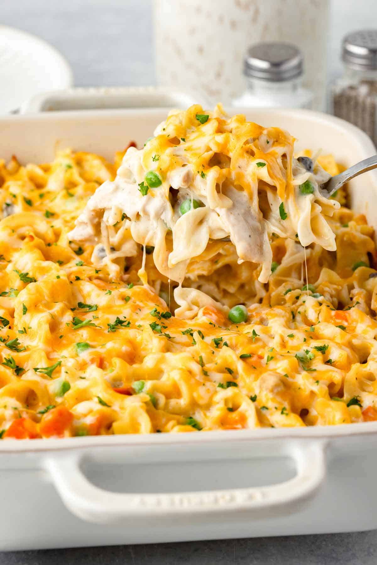 Easy Chicken Noodle Casserole
