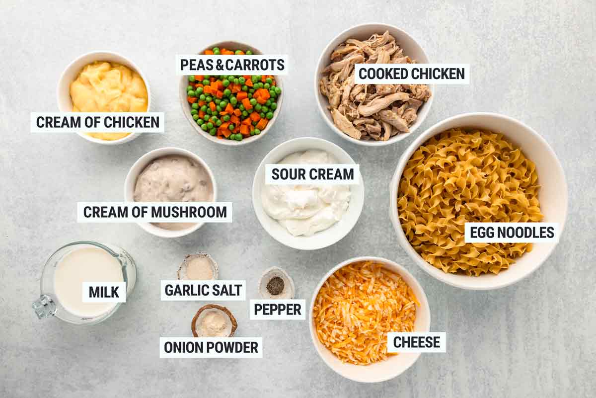 Chicken Noodle Casserole Ingredients