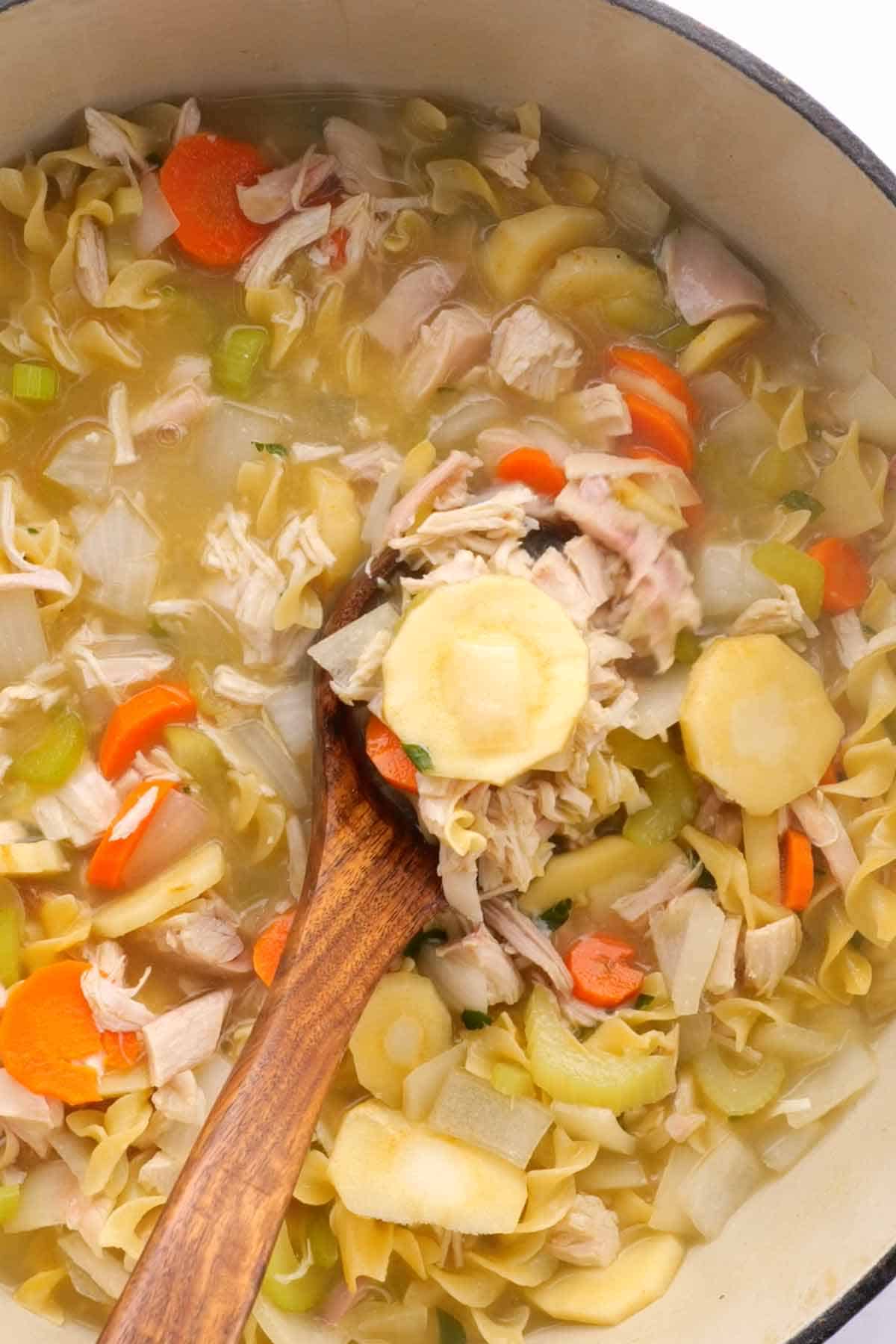 Dutch Oven Chicken Noodle Soup