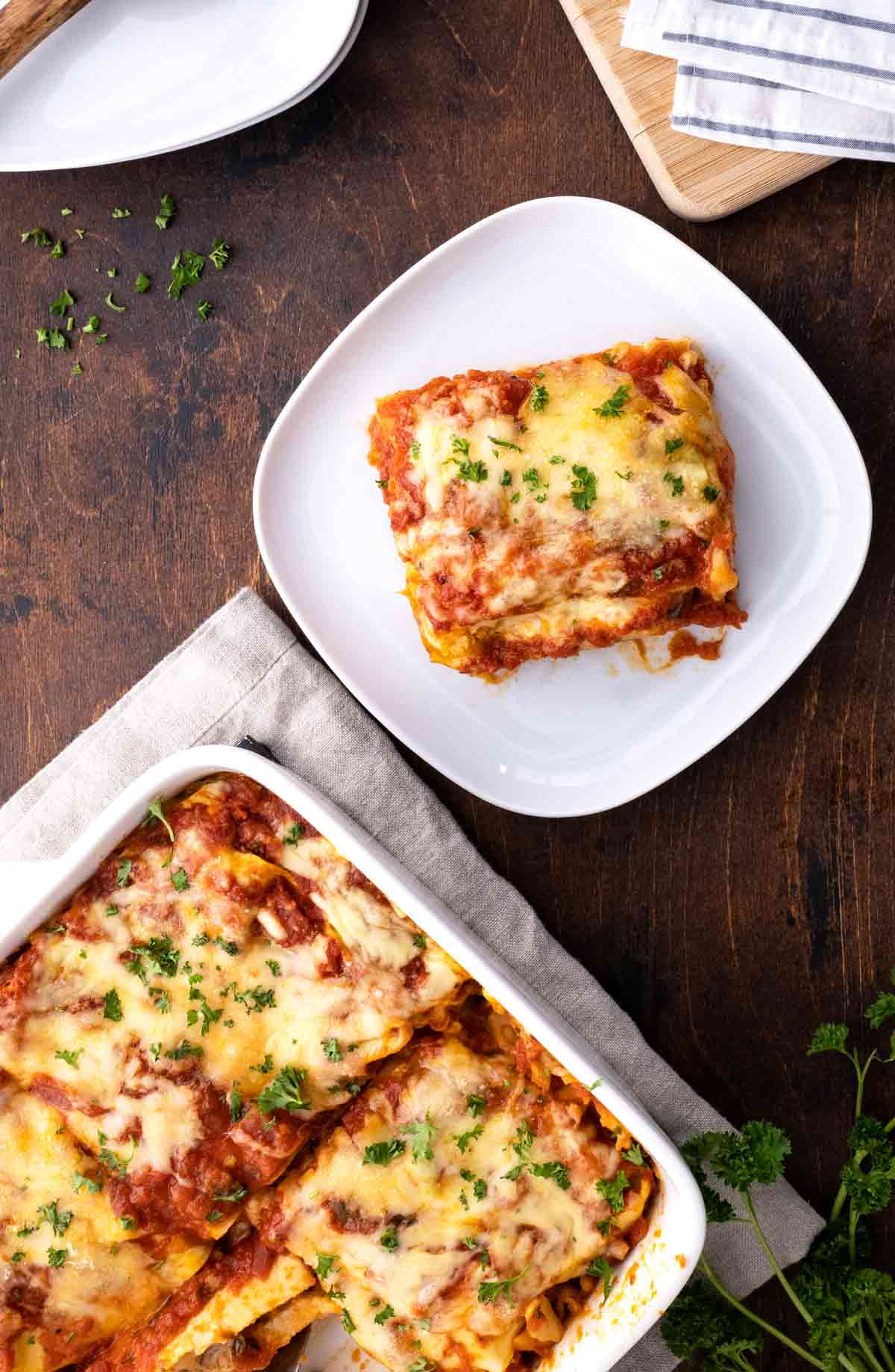 Easy Chicken Parmesan Lasagna