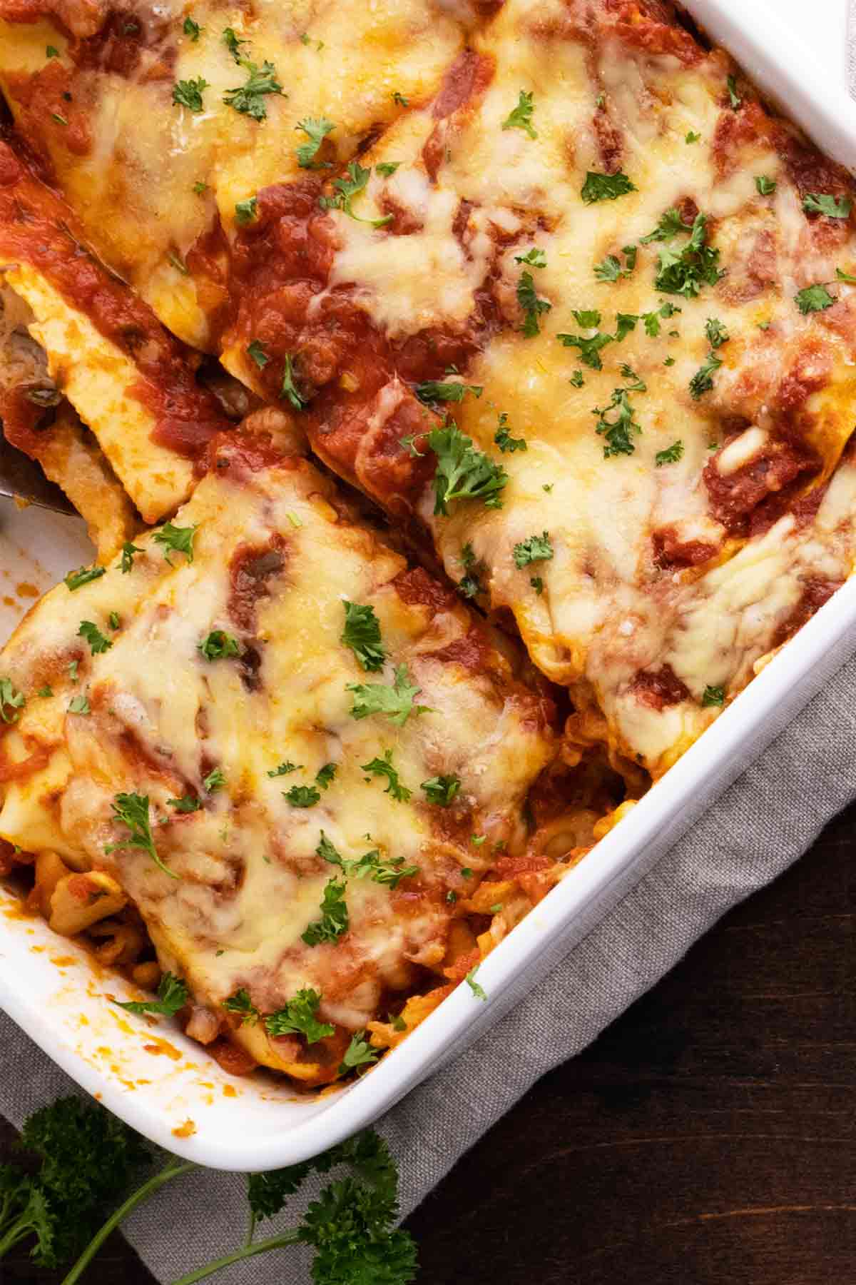 Baked Chicken Parmesan Lasagna Caasserole