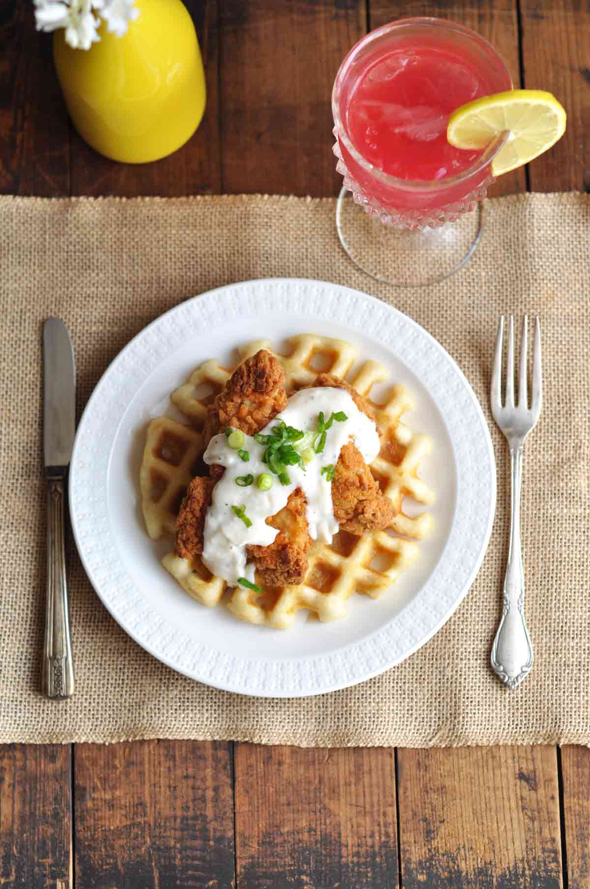 Crispy Chicken and Waffles