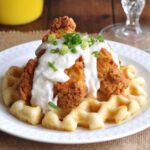 Chicken and Waffles with Country Gravy