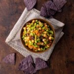 Chickpea Edamame Dip with Chips
