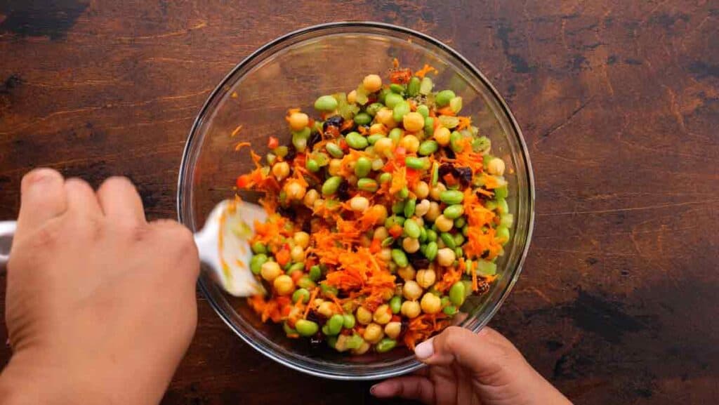 How to Make Chickpea Edamame Salad