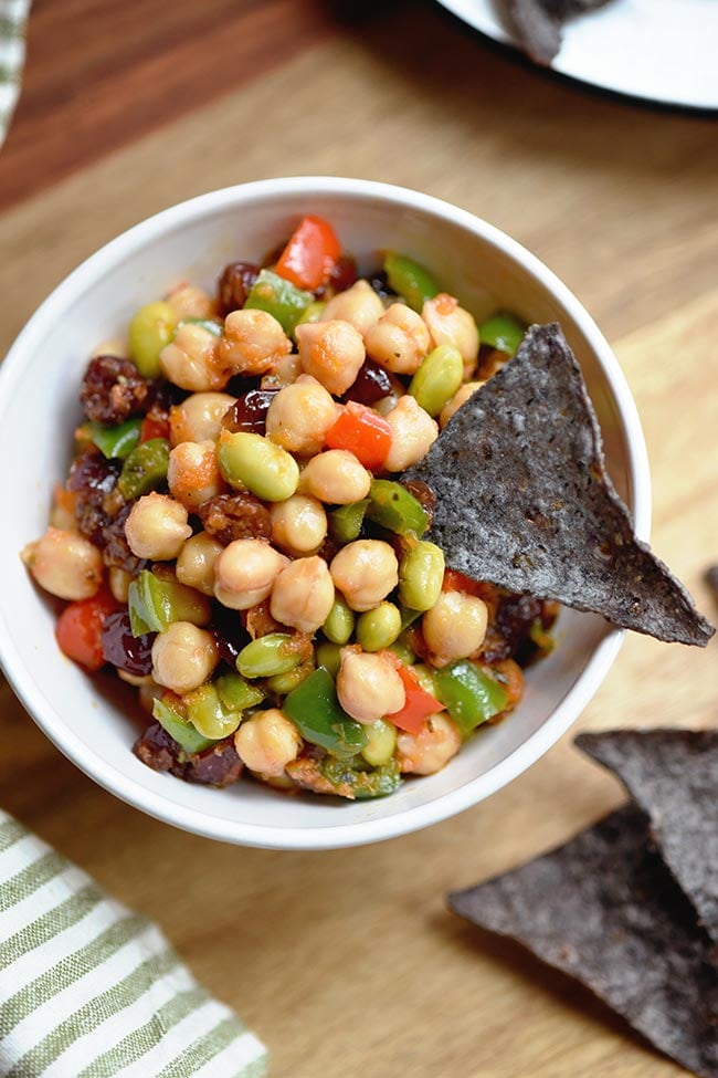 Chickpea Edamame Salad