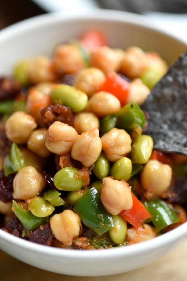 Chickpea Edamame Salad