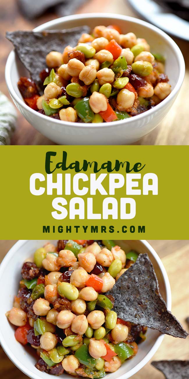 Chickpea Edamame Salad