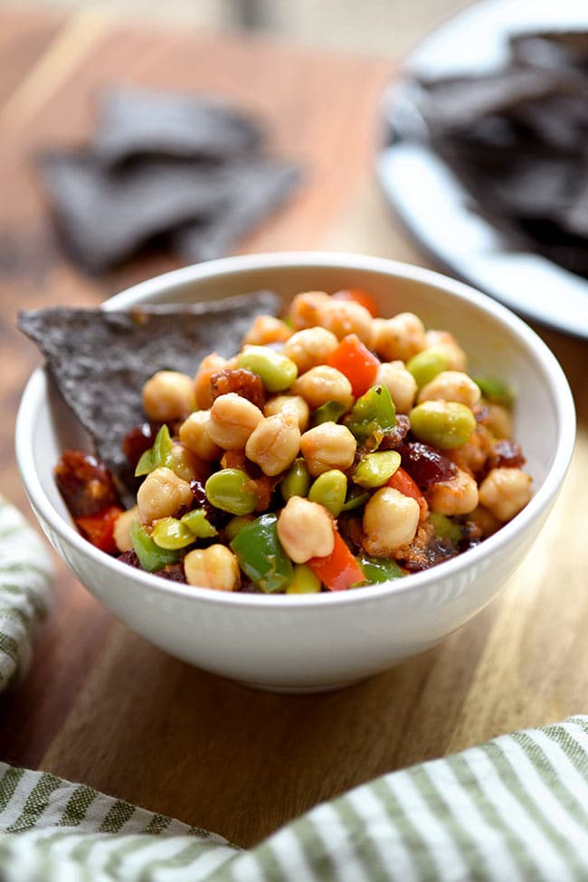 Chickpea Edamame Salad