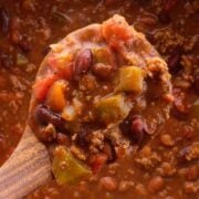 Chili with Celery, Beans and Peppers