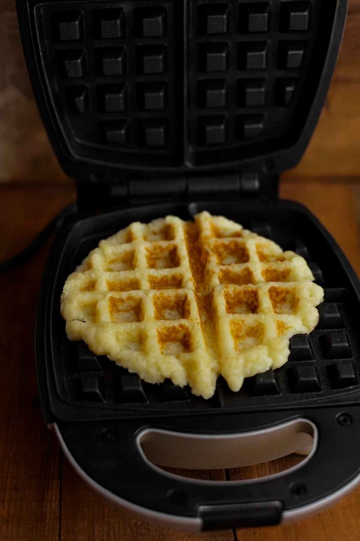 Potato Waffles in a Waffle Maker
