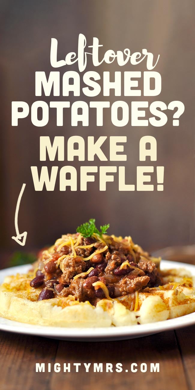 Chili-Topped Potato Waffle