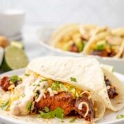 Chicken Tacos with Chipotle Sauce