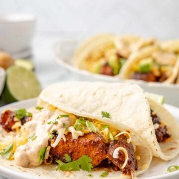 Chicken Tacos with Chipotle Sauce