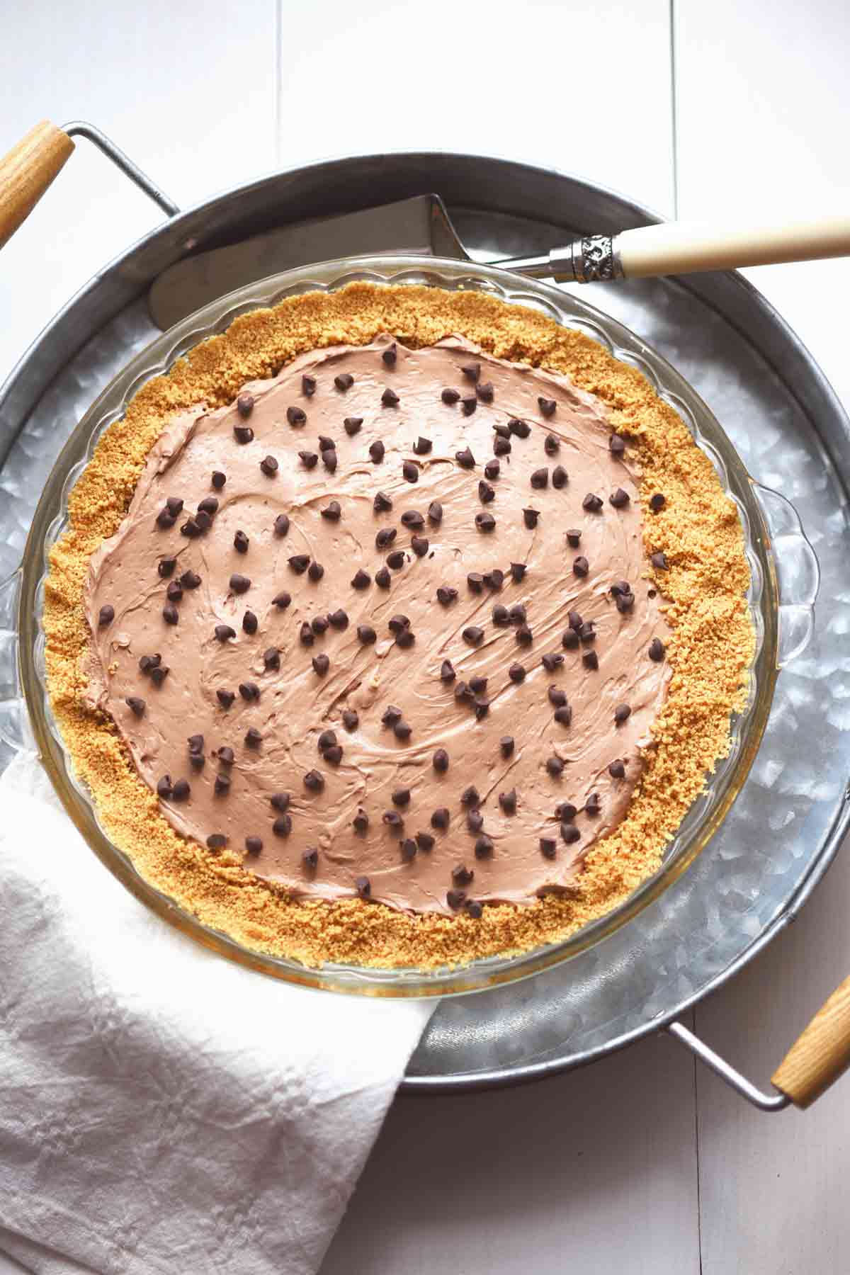 No-Bake Chocolate Chip Cheesecake