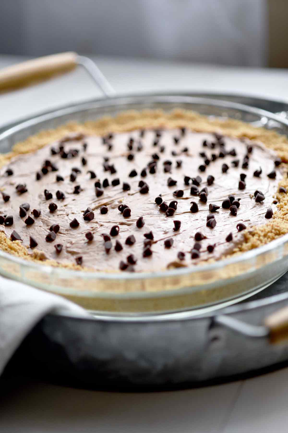 No-Bake Chocolate Chip Cheesecake