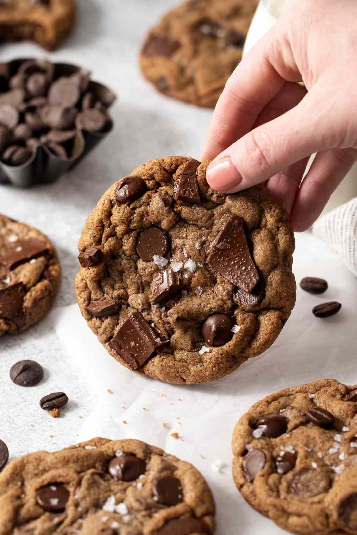 Triple Chocolate Chocolate Espresso Cookies