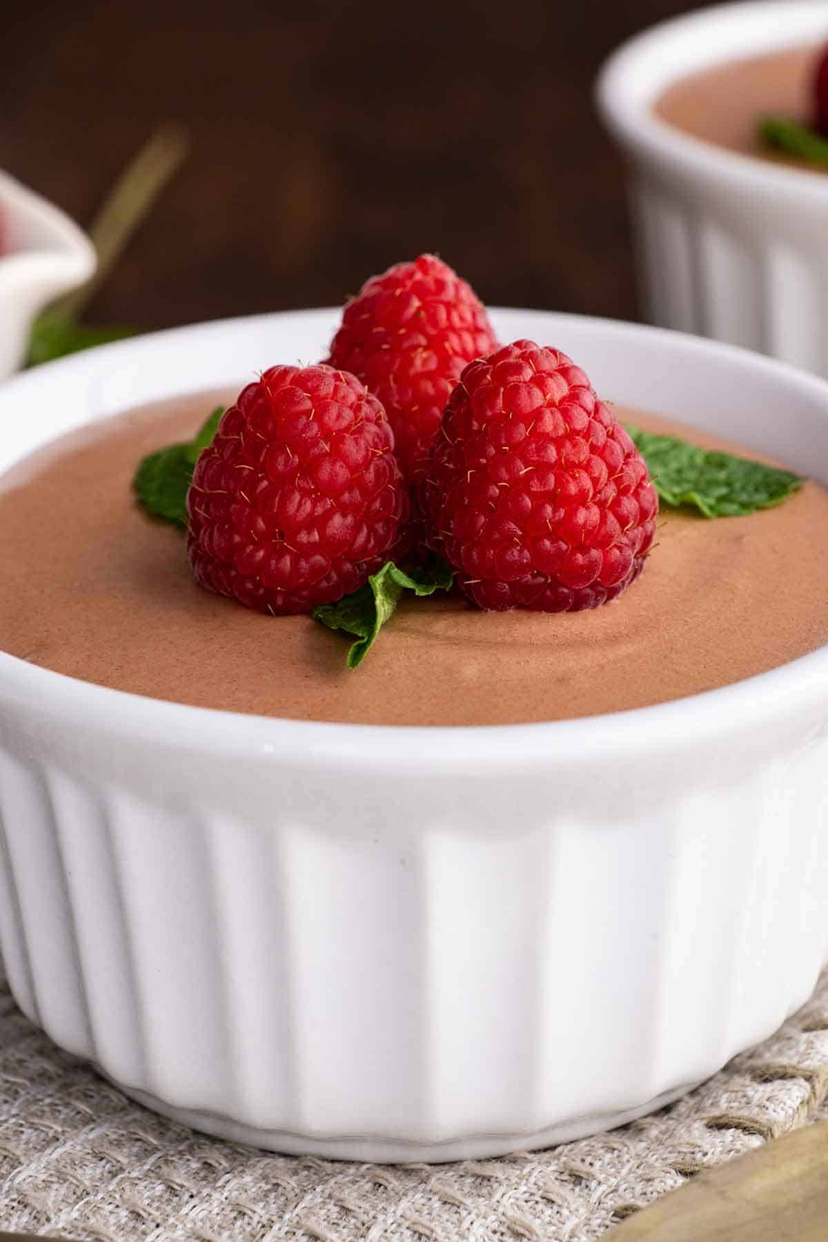 Chocolate Raspberry Mousse - no eggs