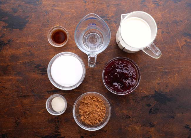 Chocolate Raspberry Mousse Ingredients