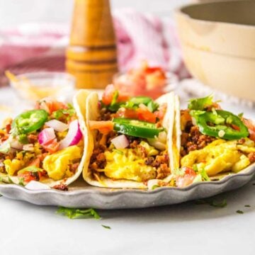 Chorizo Breakfast Tacos