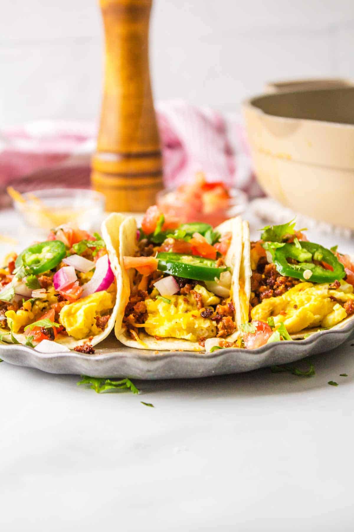 Chorizo Breakfast Tacos