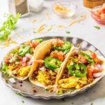 Chorizo Scrambled Egg Breakfast Tacos