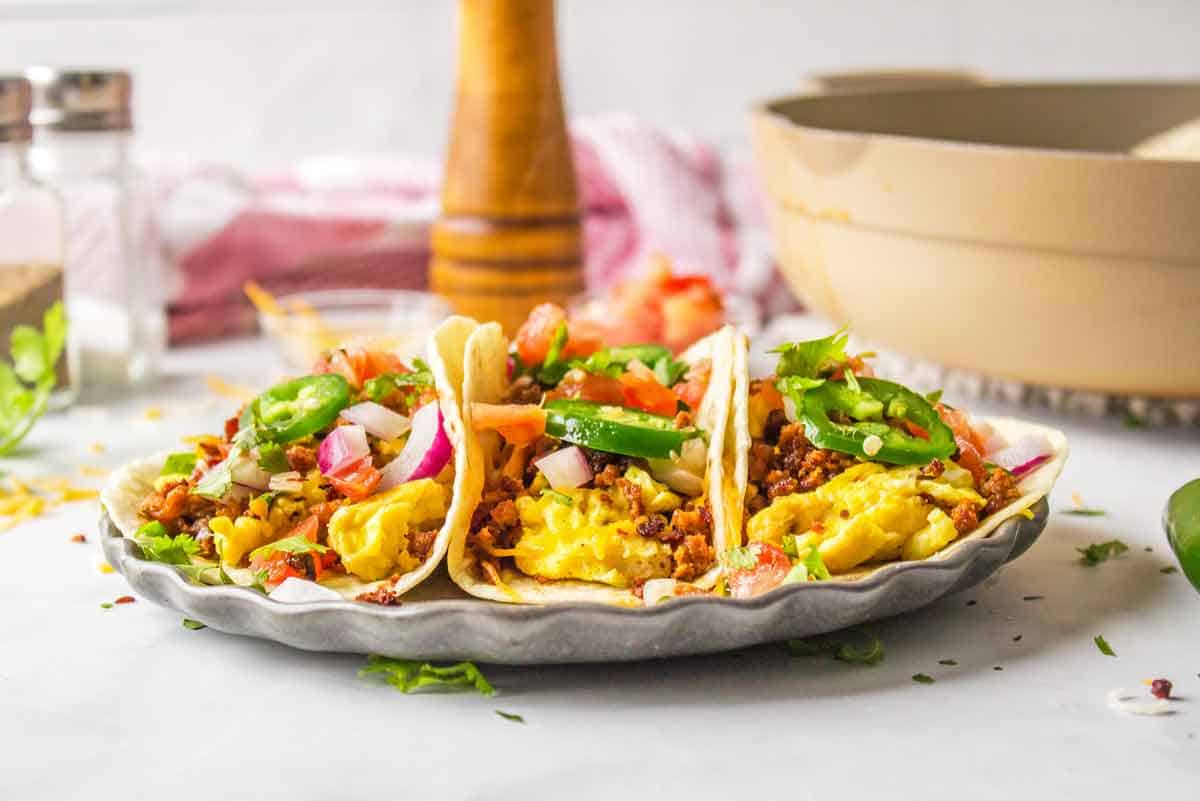 Chorizo Breakfast Tacos