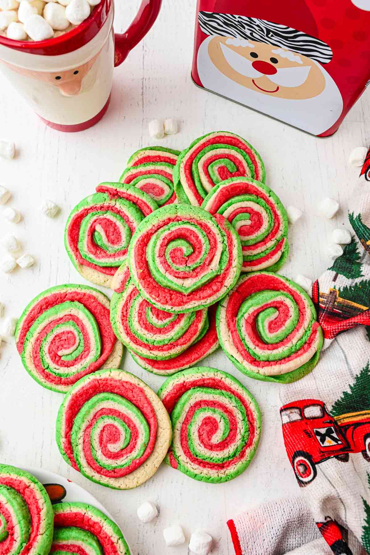 Christmas Pinwheel Cookies