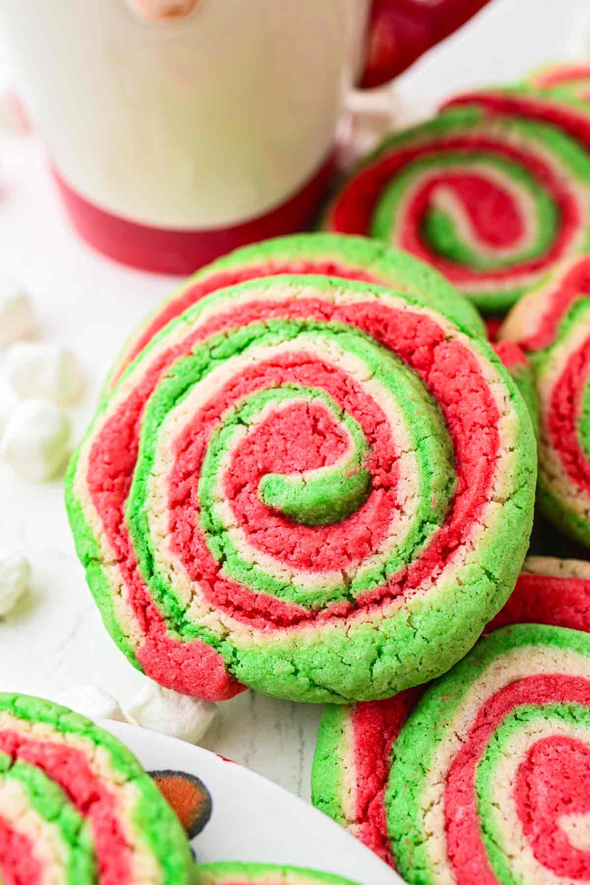 Christmas Pinwheel Sugar Cookies