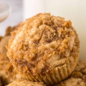 Easy Homemade Cinnamon Muffins with Streusel