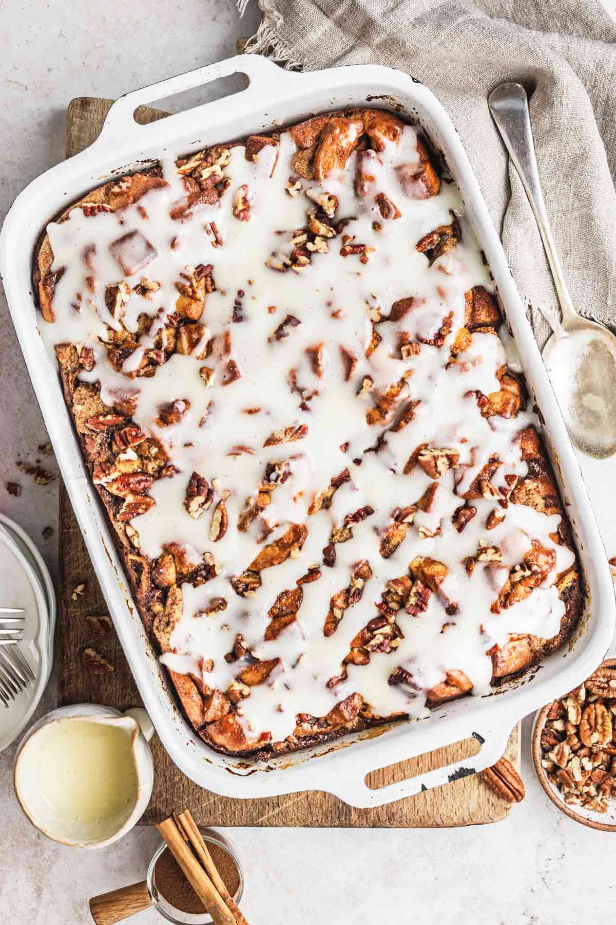 Cinnamon Roll Breakfast Casserole