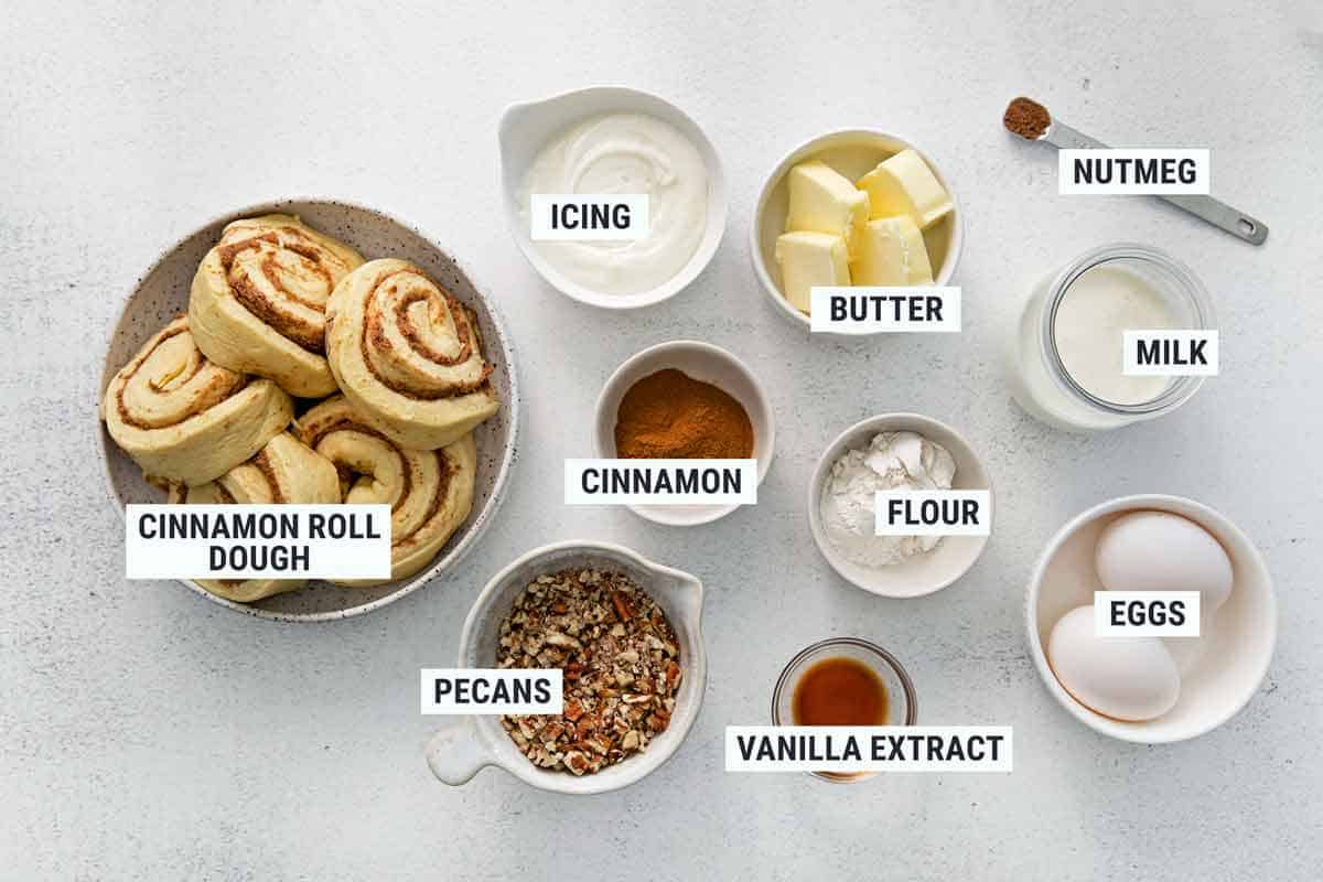 Cinnamon Roll Casserole Ingredients